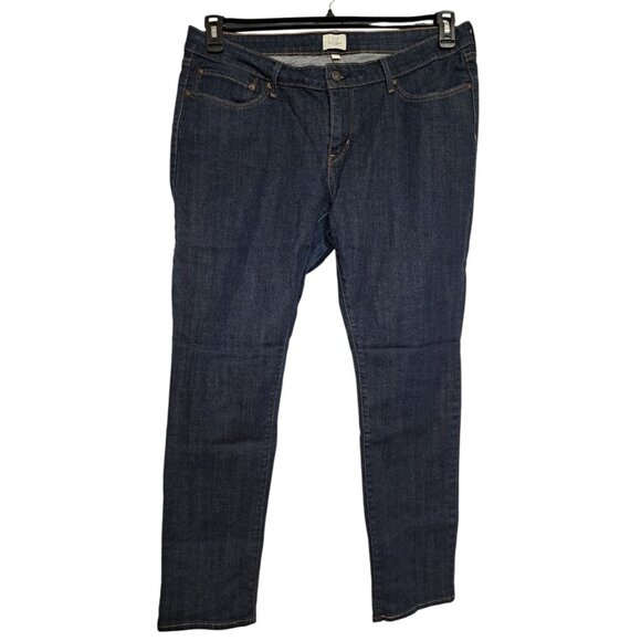 Levi Bold Curve Skinny Jeans Womens 18W Dark Wash Stretch Denim - Picture 1 of 13